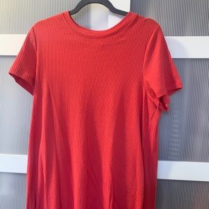 Red T-Shirt Dress - Never Worn!